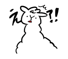 Mischievous alpaca sticker #3655565