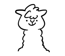Mischievous alpaca sticker #3655567