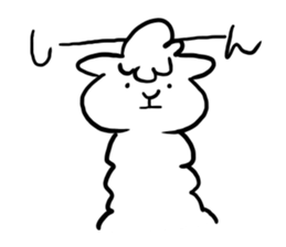 Mischievous alpaca sticker #3655568