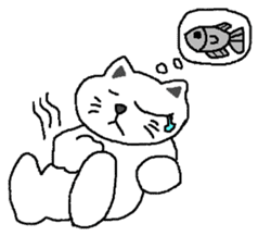 yuru cat yakko sticker #3656433