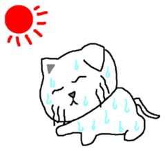 yuru cat yakko sticker #3656434