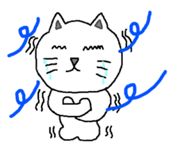 yuru cat yakko sticker #3656435