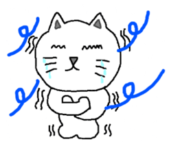 yuru cat yakko sticker #3656435
