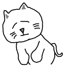 yuru cat yakko sticker #3656437