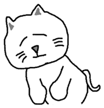 yuru cat yakko sticker #3656437