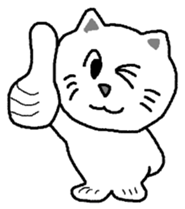 yuru cat yakko sticker #3656439