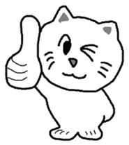 yuru cat yakko sticker #3656439