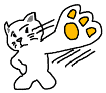 yuru cat yakko sticker #3656445