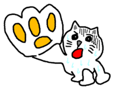 yuru cat yakko sticker #3656446