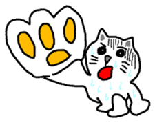 yuru cat yakko sticker #3656446