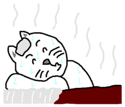 yuru cat yakko sticker #3656448