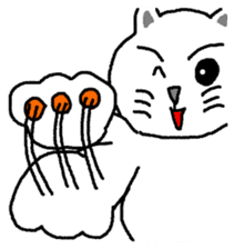 yuru cat yakko sticker #3656452