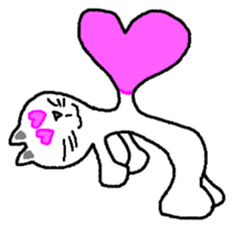 yuru cat yakko sticker #3656454