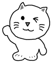 yuru cat yakko sticker #3656458