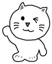 yuru cat yakko sticker #3656458
