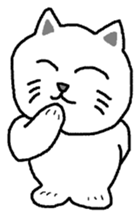 yuru cat yakko sticker #3656460