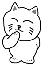 yuru cat yakko sticker #3656460