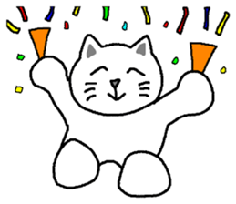 yuru cat yakko sticker #3656461