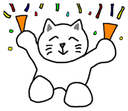 yuru cat yakko sticker #3656461