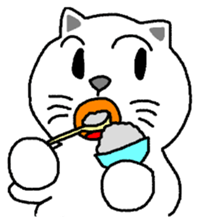 yuru cat yakko sticker #3656463