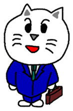 yuru cat yakko sticker #3656465