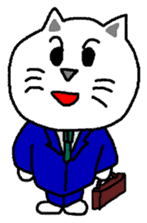 yuru cat yakko sticker #3656465