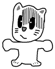 yuru cat yakko sticker #3656466