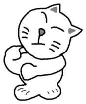 yuru cat yakko sticker #3656467
