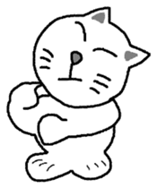 yuru cat yakko sticker #3656467