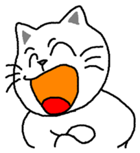 yuru cat yakko sticker #3656470