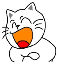 yuru cat yakko sticker #3656470