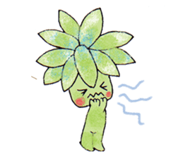 The strange and cute stamp of succulent sticker #3656480