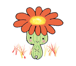 The strange and cute stamp of succulent sticker #3656481