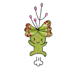 The strange and cute stamp of succulent sticker #3656490