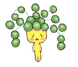 The strange and cute stamp of succulent sticker #3656491