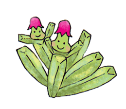 The strange and cute stamp of succulent sticker #3656500
