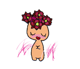 The strange and cute stamp of succulent sticker #3656501