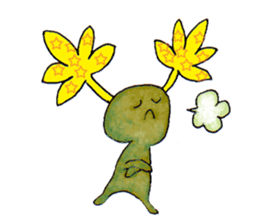 The strange and cute stamp of succulent sticker #3656503