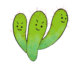 The strange and cute stamp of succulent sticker #3656505