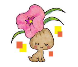 The strange and cute stamp of succulent sticker #3656507