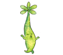 The strange and cute stamp of succulent sticker #3656510