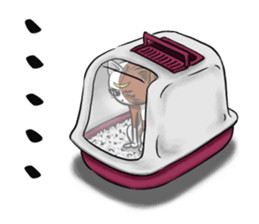 3rd Japanese cat living in Sendai sticker #3656709