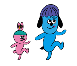 Blue and Pink Brothers sticker #3657112
