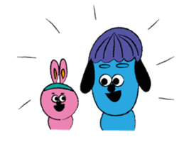 Blue and Pink Brothers sticker #3657117