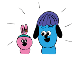 Blue and Pink Brothers sticker #3657117