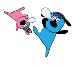Blue and Pink Brothers sticker #3657119