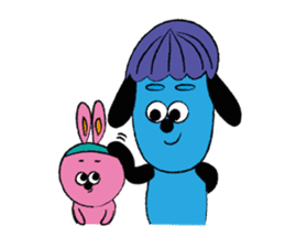 Blue and Pink Brothers sticker #3657130