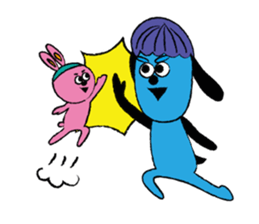 Blue and Pink Brothers sticker #3657132