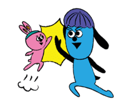 Blue and Pink Brothers sticker #3657132