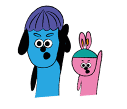 Blue and Pink Brothers sticker #3657133